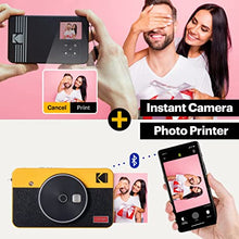 Load image into Gallery viewer, Kodak Mini Shot 2 Retro Portable Wireless Instant Camera &amp; Photo Printer, Compatible with iOS &amp; Android and Bluetooth Devices, Real Photo (2.1x3.4) 4Pass Technology - White
