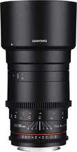 Load image into Gallery viewer, Samyang SYDS135M-N VDSLR II 135 mm f/2.2-22 Telephoto-Prime Lens for Nikon F Mount Digital SLR Cameras
