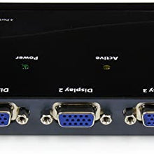 Load image into Gallery viewer, StarTech.com 4-Port VGA Video Splitter - 300 MHz- VGA Splitter - 4 port - 2048x1536 @ 80Hz (ST124PRO) Black
