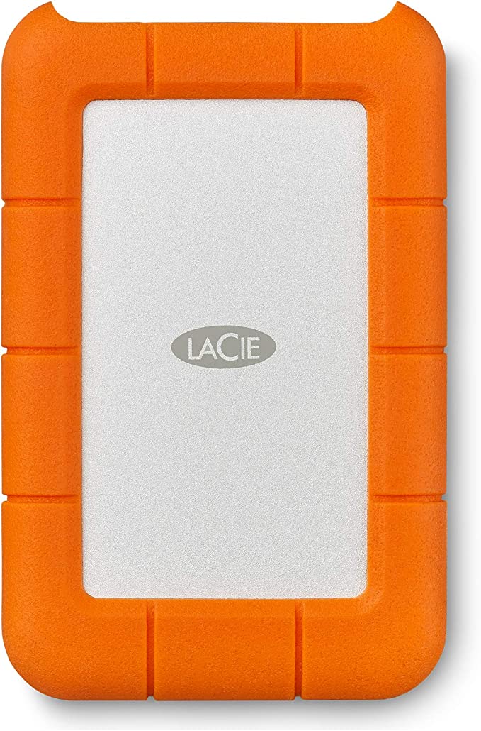 LaCie Rugged Mini 1TB External Hard Drive Portable HDD û USB 3.0 USB 2.0 compatible, Drop Shock Dust Rain Resistant Shuttle Drive, For Mac And PC Computer Desktop Workstation PC Laptop (LAC301558)