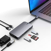 Load image into Gallery viewer, Satechi USB-C On-The-Go Multiport Adapter – 9-in-1 Portable USB Hub – Compatible with 2020/2019 MacBook Pro, 2020/2018 MacBook Air, 2020 iPad Air, 2020/2018 iPad Pro
