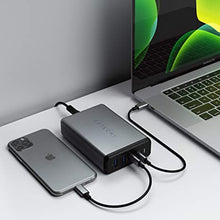 Load image into Gallery viewer, Satechi 108W Pro USB-C PD Desktop Charger - 2 USB-C PD &amp; 2 USB-A Ports - Compatible with 2020/2019, Pro, 2020/2018 MacBook Air, 2020 iPad Air, 2020 iPad Pro, iPhone 13 Pro Max/13 Pro/13 Mini/13 (USA)
