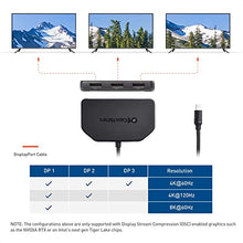 Load image into Gallery viewer, Cable Matters Triple 4K DisplayPort Splitter (Triple Monitor Mini DisplayPort Hub) to 3-Port DisplayPort 1.4 Enabled for 8K and 4K 120Hz HDR for Windows Only, NOT Compatible with macOS
