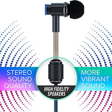 Load image into Gallery viewer, DefenderShield EMF-Free Earbud Headphones - Universal Air Tube Wired Crystal Clear Stereo Headset with Microphone &amp; Volume Control - Compatible with iPhone, Galaxy, iPad &amp; Other Audio Devices
