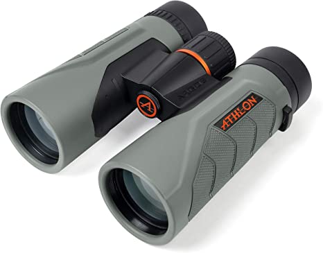 Athlon Optics Argos G2 10x42 Gray HD Binocular for Adults and Kids, Waterproof, Durable Binoculars for Bird Watching, Hunting, Concert, Sports