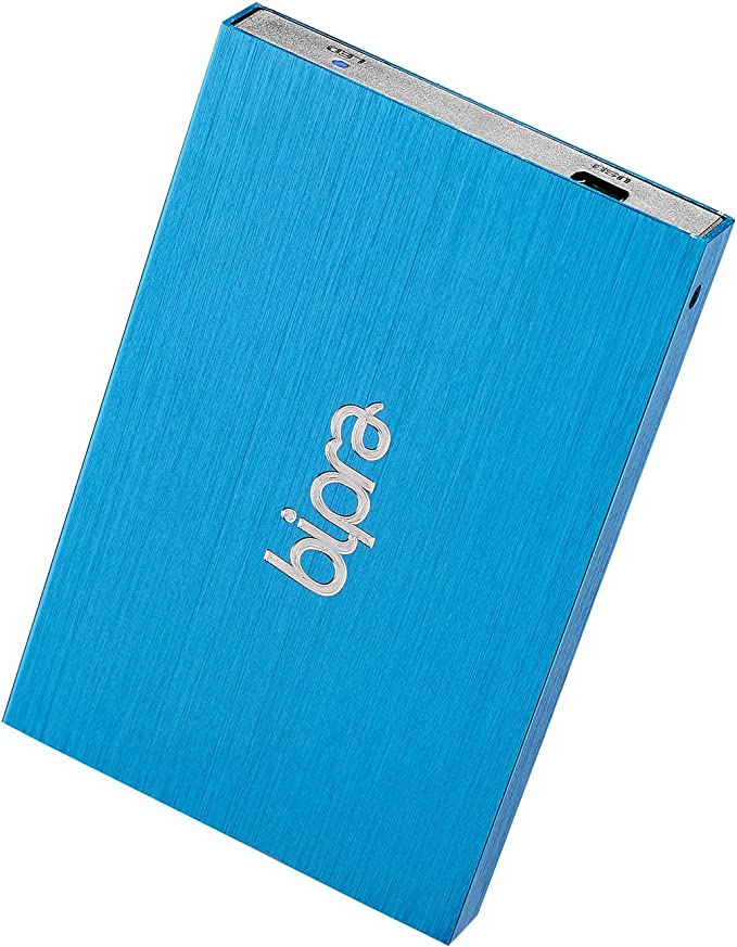 Bipra 2.5 Inch External Hard Drive Portable USB 2.0 - Blue - FAT32 (400GB)