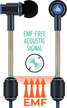 Load image into Gallery viewer, DefenderShield EMF-Free Earbud Headphones - Universal Air Tube Wired Crystal Clear Stereo Headset with Microphone &amp; Volume Control - Compatible with iPhone, Galaxy, iPad &amp; Other Audio Devices
