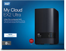 Load image into Gallery viewer, WD 8TB My Cloud EX2 Ultra Network Attached Storage - NAS - WDBVBZ0080JCH-NESN
