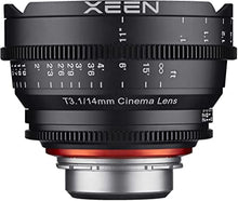 Load image into Gallery viewer, Rokinon Xeen XN14-NEX 14mm T1.5 Professional Cine Lens for Sony E Mount Interchangeable Lens Cameras (Black)
