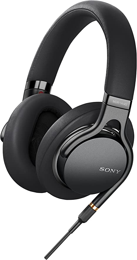 Sony MDR1AM2 Wired High Resolution Audio Overhead Headphones, Black (MDR-1AM2/B)