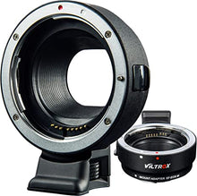 Load image into Gallery viewer, VILTROX EF-EOS M Mount Camera Adapter,Autofocus Lens Converter Ring,EF-M Lens Adapter Compatible with Canon EF/EF-S Series Lens/Canon EOS M Series Mirrorless Camera EOS M1 M2 M3 M5 M6 M10 M100
