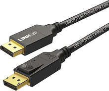 Load image into Gallery viewer, LINKUP - DisplayPort DP8K DP1.4 Cable (VESA Certified) HBR3 DSC 1.2 | 144Hz Extreme High Speed Gold Plated | 8K 5K 4K 3K 2K | UHD QHD FHD | 28AWG Heavy Duty - 5 Meter
