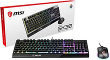 Load image into Gallery viewer, MSI Vigor Backlit RGB Dedicated Hotkeys Anti-Ghosting Mechanical Feel Gaming Keyboard &amp; Gaming Mouse Combo (Vigor GK30 Combo US)
