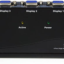 Load image into Gallery viewer, StarTech.com 4-Port VGA Video Splitter - 300 MHz- VGA Splitter - 4 port - 2048x1536 @ 80Hz (ST124PRO) Black

