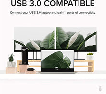 Load image into Gallery viewer, Plugable USB 3.0 Universal Laptop Docking Station Dual Monitor for Windows and Mac (Dual Video: HDMI and DVI/VGA/HDMI, Gigabit Ethernet, Audio, 6 USB Ports)
