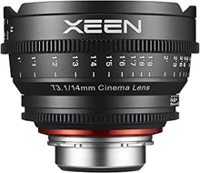 Load image into Gallery viewer, Rokinon Xeen XN14-C 14mm T3.1 Professional Cine Lens for Canon EF (Black)
