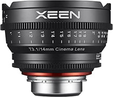 Load image into Gallery viewer, Rokinon Xeen XN14-NEX 14mm T1.5 Professional Cine Lens for Sony E Mount Interchangeable Lens Cameras (Black)
