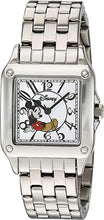 Load image into Gallery viewer, Disney Women&#39;s Mickey Mouse Analog-Quartz Watch with Stainless-Steel Strap, Silver, 18 (Model: 51107-3-A-1)
