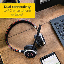 Load image into Gallery viewer, Jabra Evolve 65 UC Wireless Headset, Mono  Includes Link 370 USB Adapter  Bluetooth Headset with Industry-Leading Wireless Performance, Passive Noise Cancellation, All Day Battery
