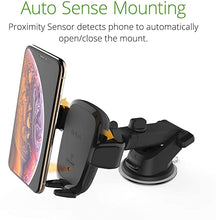 Load image into Gallery viewer, iOttie Wireless Car Charger Auto Sense Qi Charging Automatic Clamping Dashboard Phone Mount for iPhone, Samsung Galaxy, Huawei, LG, Smartphones
