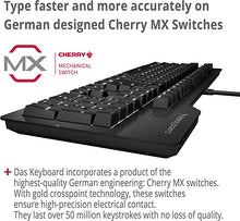 Load image into Gallery viewer, Das Keyboard Prime 13 Backlit Wired Mechanical Keyboard, Cherry MX Brown Mechanical Switches, Clean White LED Backlit Keys, USB pass-through, Aluminum Top Panel (104 keys, Black)
