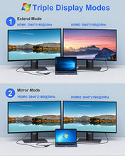 Load image into Gallery viewer, USB C Hub Dual HDMI, USB C to Dual Monitors Adapter to Dual 4K HDMI, 3 USB, PD Charging Port, USB C Docking Station Dual Monitor for Dell XPS 13/15, Lenovo Yoga, HP x360 /Elitebook, etc
