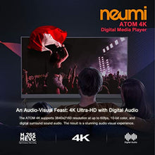Load image into Gallery viewer, NEUMI Atom 4K Ultra-HD Digital Media Player for USB Drives and SD Cards - with HDMI and Analog AV, Automatic Playback and Looping Capability
