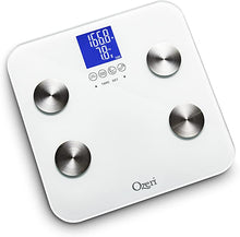 Load image into Gallery viewer, Ozeri Touch 440 lbs Total Body Bath Scale û Measures Weight, Fat, Muscle, Bone &amp; Hydration with Auto Recognition and Infant Tare Technology
