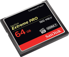 Load image into Gallery viewer, SanDisk Extreme PRO 64GB Compact Flash Memory Card UDMA 7 Speed Up To 160MB/s - SDCFXPS-064G-X46
