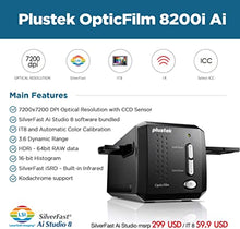 Load image into Gallery viewer, Plustek OpticFilm 8200i AI - 35mm Film &amp; Slides Scanner. IT 8 Calibration Target + SilverFast Ai Studio 8.8, 7200 dpi Resolution 64Bit HDRi , Mac/PC
