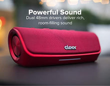 Load image into Gallery viewer, Cleer Audio Stage Portable Bluetooth Speaker - Ipx7 Water Resistant, Up-to 15-Hours Wireless Playback Boom Box | Dual 48mm Neodymium Drivers, Alexa &amp; Stereo Pairing (Red)
