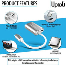 Load image into Gallery viewer, USB C to Mini DisplayPort Adapter UPTab (4K@60Hz) USB-C/Thunderbolt 3 to MDP Adapter with Power Port for New M1 MacBook Pro/Air, iPad Pro USB-C, Mac Mini M1, iMac and More USB Type-C Devices (Silver)
