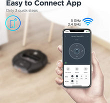 Load image into Gallery viewer, eureka Groove Robot Vacuum Cleaner, Wi-Fi Connected, App, Alexa &amp; Remote Controls, Self-Charging, NER300 , Black
