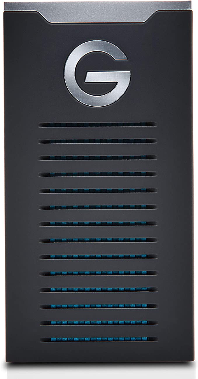 G-Technology 2TB G-DRIVE mobile SSD Durable Portable External Storage - USB-C (USB 3.1), Up to 560 MB/s - 0G06054-1, black