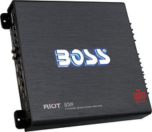 Load image into Gallery viewer, BOSS Audio Systems R2504 - Riot 1000 Watt, 4 Channel, 2 4 Ohm Stable Class AB, Full Range, Bridgeable, Mosfet Car Amplifier with Remote Subwoofer Control
