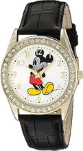 Load image into Gallery viewer, Disney Men&#39;s &#39;Mickey Mouse&#39; Quartz Metal Watch, Color:Black (Model: W002750)
