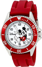 Load image into Gallery viewer, Disney Men&#39;s W002392 Mickey Mouse Watch with Red Band
