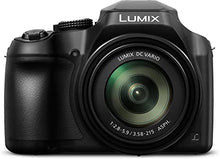 Load image into Gallery viewer, Panasonic LUMIX FZ80 4K Digital Camera, 18.1 Megapixel Video Camera, 60X Zoom DC VARIO 20-1200mm Lens, F2.8-5.9 Aperture, Power O.I.S. Stabilization, Touch Enabled 3-Inch LCD, Wi-Fi, DC-FZ80K (Black)
