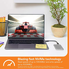 Load image into Gallery viewer, WD 2TB My Passport SSD External Portable Solid State Drive, Silver, Up to 1,050 MB/s, USB 3.2 Gen-2, USB-C, USB-A Compatible - WDBAGF0020BSL-WESN

