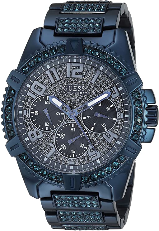 Guess 48MM Crystal Embellished Watch