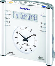 Load image into Gallery viewer, Sangean RCR-3 AM/FM Atomic Digital/Analog Clock Radio (White), One Size
