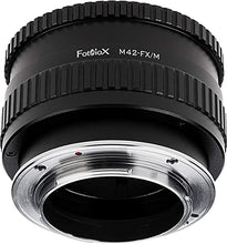 Load image into Gallery viewer, Fotodiox Lens Mount Macro Adapter Compatible with M42 Screw Mount SLR Lens on Fuji X-Mount Cameras
