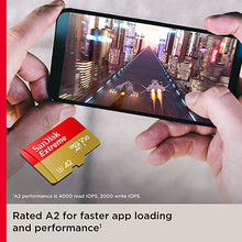 Load image into Gallery viewer, SanDisk 512GB Extreme microSDXC UHS-I Memory Card with Adapter - Up to 160MB/s, C10, U3, V30, 4K, A2, Micro SD - SDSQXA1-512G-GN6MA
