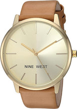 Load image into Gallery viewer, Nine West Women's Gold-Tone Strap Watch
