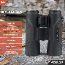 Load image into Gallery viewer, Athlon Optics Cronus 10x42 UHD Binocular for Adults and Kids, Waterproof, high Power Durable Binoculars for Bird Watching, Hunting, Concert, Sports
