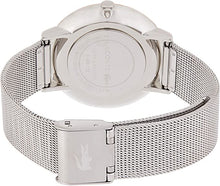 Load image into Gallery viewer, Lacoste Women&#39;s Moon Ultra Slim Stainless Steel Quartz Watch with Mesh Bracelet Strap, Tone, 16 (Model: 2001002)
