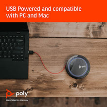 Load image into Gallery viewer, Poly - Calisto 3200 Wired Speakerphone (Plantronics) - Personal Portable Speakerphone for Conference Calls- USB-A Compatible - Connect to your PC/Mac - Works with Teams, Zoom &amp; more
