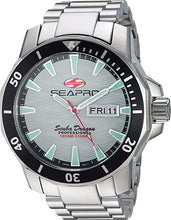 Load image into Gallery viewer, Seapro Men&#39;s Scuba Dragon Stainless Steel Quartz Watch with Stainless-Steel Strap, Silver, 23.5 (Model: SP8312S)
