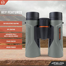 Load image into Gallery viewer, Athlon Optics Argos G2 10x42 Gray HD Binocular for Adults and Kids, Waterproof, Durable Binoculars for Bird Watching, Hunting, Concert, Sports
