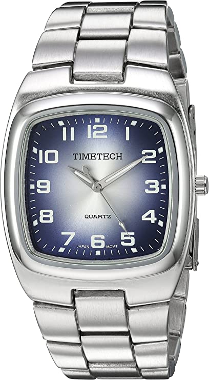 Viva Time Men's 2810M Timetech Denim Analog Display Japanese Quartz Silver Watch